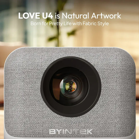 BYINTEK LOVE U4 Smart Mini Projector 4K 1080P with Android & WIFI - OBRANO