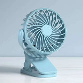 Portable Clip Fan – 720° Rotation with LED Light - OBRANO