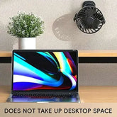 Portable Clip Fan – 720° Rotation with LED Light - OBRANO