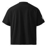 Unisex organic oversized high neck t-shirt