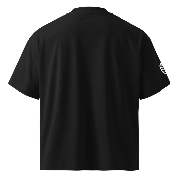 Unisex organic oversized high neck t-shirt