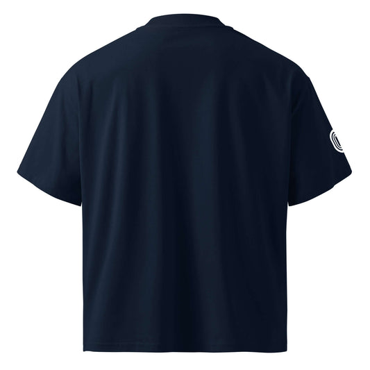 Unisex organic oversized high neck t-shirt