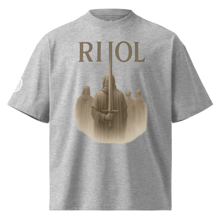Unisex organic oversized high neck t-shirt