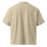 Unisex organic oversized high neck t-shirt