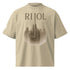 Unisex organic oversized high neck t-shirt