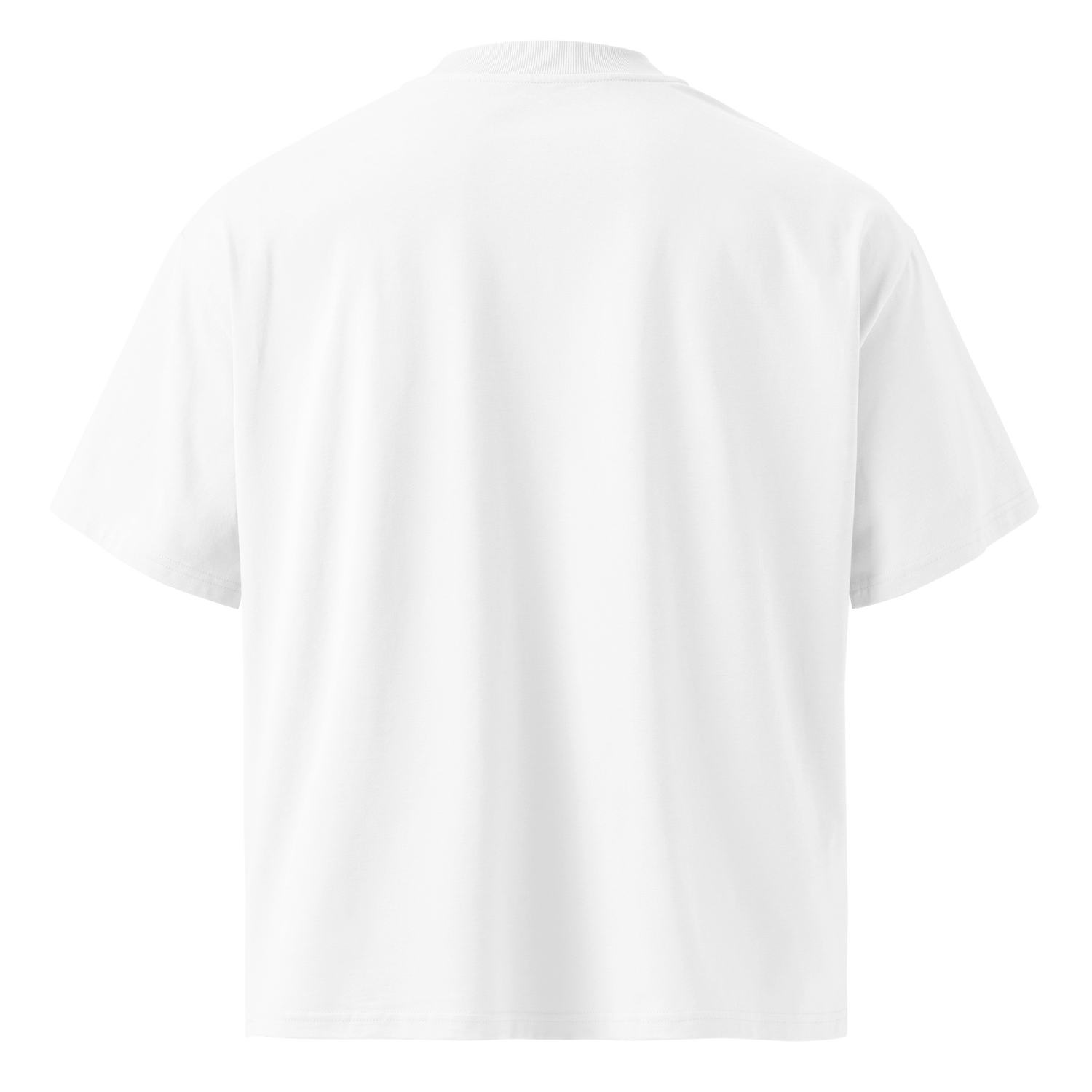 Unisex organic oversized high neck t-shirt