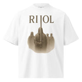 Unisex organic oversized high neck t-shirt