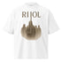 Unisex organic oversized high neck t-shirt