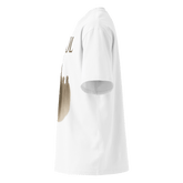 Unisex organic oversized high neck t-shirt